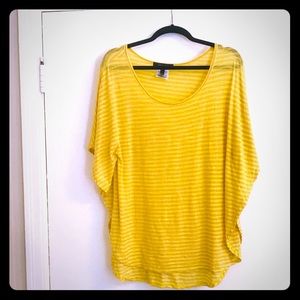 BCBGMaxAzria Yellow Poncho/T-Shirt.